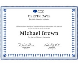 Education Certificate thumbnail fullpage
