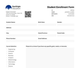 Education Enrollment Form thumbnail