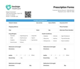 Healthcare Prescription Form thumbnail