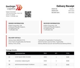 Logistics Delivery Receipt thumbnail