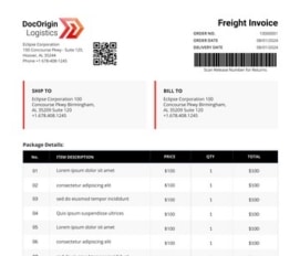 Logistics Freight Invoice thumbnail