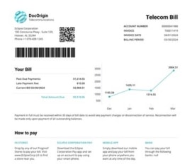 Telecommunications Invoice thumbnail
