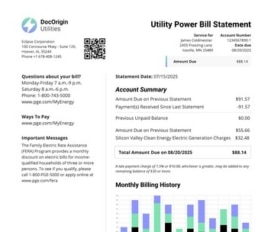 Utilities Power Bill thumbnail